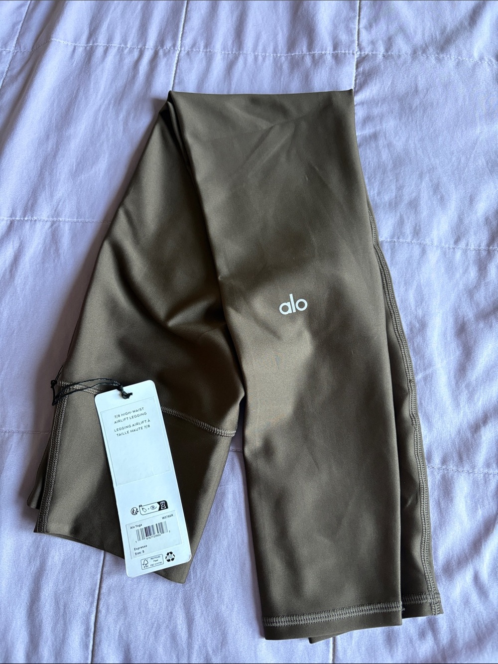 Alo High-Waist Leggings in Espresso Brown